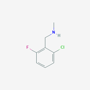 molecular formula C8H9ClFN B2790059 N-(2-Chloro-6-fluorobenzyl)-N-methylamine CAS No. 62924-64-5
