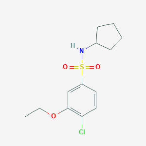 4-chloro-N-cyclopentyl-3-ethoxybenzenesulfonamide