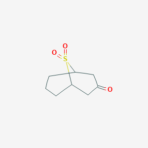 molecular formula C8H12O3S B2790063 9-硫代双环[3.3.1]壬烷-3-酮 9,9-二氧化物 CAS No. 67194-71-2