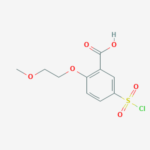 5-(Chlorosulfonyl)-2-(2-methoxyethoxy)benzoic acid