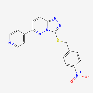 3-((4-Nitrobenzyl)thio)-6-(pyridin-4-yl)-[1,2,4]triazolo[4,3-b]pyridazine