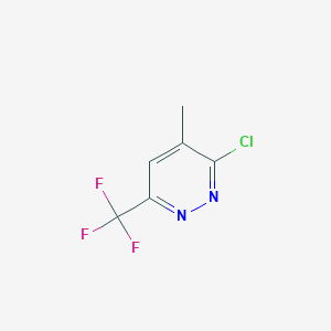 molecular formula C6H4ClF3N2 B2790070 3-Chloro-4-methyl-6-(trifluoromethyl)pyridazine CAS No. 1936664-22-0