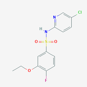 N-(5-chloro-2-pyridinyl)-3-ethoxy-4-fluorobenzenesulfonamide