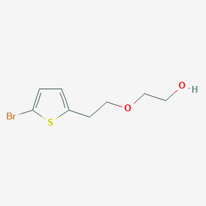 molecular formula C8H11BrO2S B2790084 2-(2-(5-Bromothiophen-2-yl)ethoxy)ethan-1-ol CAS No. 2432029-09-7