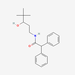 molecular formula C21H27NO2 B2790097 N-(3-hydroxy-4,4-dimethylpentyl)-2,2-diphenylacetamide CAS No. 1396677-63-6