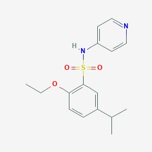 molecular formula C16H20N2O3S B279010 2-ethoxy-5-isopropyl-N-(4-pyridinyl)benzenesulfonamide 