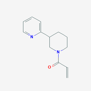 molecular formula C13H16N2O B2790104 1-(3-Pyridin-2-ylpiperidin-1-yl)prop-2-en-1-one CAS No. 2185980-75-8