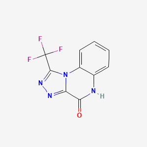 molecular formula C10H5F3N4O B2790118 1-(Trifluoromethyl)[1,2,4]triazolo[4,3-a]quinoxalin-4-ol CAS No. 91895-67-9