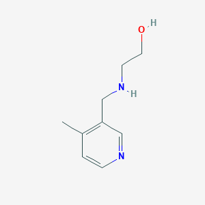 molecular formula C9H14N2O B2790119 2-([(4-Methylpyridin-3-YL)methyl]amino)ethan-1-OL CAS No. 1505678-76-1
