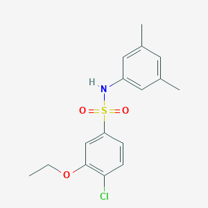 molecular formula C16H18ClNO3S B279013 4-chloro-N-(3,5-dimethylphenyl)-3-ethoxybenzenesulfonamide 