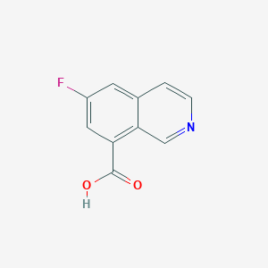 molecular formula C10H6FNO2 B2790130 6-Fluoroisoquinoline-8-carboxylic acid CAS No. 1909335-83-6