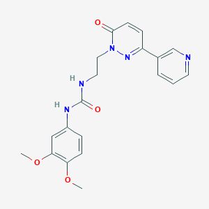 1-(3,4-dimethoxyphenyl)-3-(2-(6-oxo-3-(pyridin-3-yl)pyridazin-1(6H)-yl)ethyl)urea