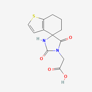 (2',5'-dioxo-6,7-dihydro-1'H,5H-spiro[1-benzothiophene-4,4'-imidazolidin]-1'-yl)acetic acid