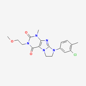 8-(3-Chloro-4-methylphenyl)-3-(2-methoxyethyl)-1-methyl-1,3,5-trihydroimidazol idino[1,2-h]purine-2,4-dione