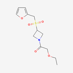 2-Ethoxy-1-(3-((furan-2-ylmethyl)sulfonyl)azetidin-1-yl)ethanone