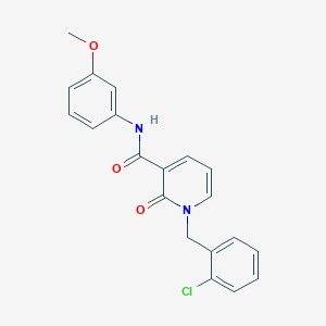 molecular formula C20H17ClN2O3 B2790160 1-(2-chlorobenzyl)-N-(3-methoxyphenyl)-2-oxo-1,2-dihydropyridine-3-carboxamide CAS No. 946303-74-8