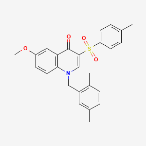 molecular formula C26H25NO4S B2790181 1-(2,5-dimethylbenzyl)-6-methoxy-3-tosylquinolin-4(1H)-one CAS No. 895639-49-3