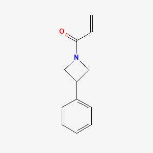 molecular formula C12H13NO B2790183 1-(3-Phenylazetidin-1-yl)prop-2-en-1-one CAS No. 2185980-33-8