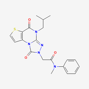 2-(4-isobutyl-1,5-dioxo-4,5-dihydrothieno[2,3-e][1,2,4]triazolo[4,3-a]pyrimidin-2(1H)-yl)-N-methyl-N-phenylacetamide