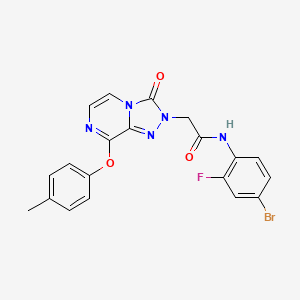 molecular formula C20H15BrFN5O3 B2790198 1-(3,4-dimethylphenyl)-N-({5-[(4-methylpiperidin-1-yl)sulfonyl]-2-thienyl}methyl)-5-oxopyrrolidine-3-carboxamide CAS No. 1116060-81-1