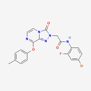 N-(4-bromo-2-fluorophenyl)-2-[8-(4-methylphenoxy)-3-oxo-2H,3H-[1,2,4]triazolo[4,3-a]pyrazin-2-yl]acetamide