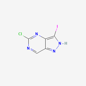 molecular formula C5H2ClIN4 B2790207 5-Chloro-3-iodo-1H-pyrazolo[4,3-d]pyrimidine CAS No. 1622290-26-9