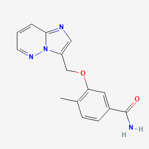 3-(Imidazo[1,2-b]pyridazin-3-ylmethoxy)-4-methylbenzamide