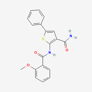 2-(2-Methoxybenzamido)-5-phenylthiophene-3-carboxamide