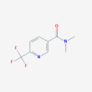 molecular formula C9H9F3N2O B2790228 N,N-dimethyl-6-(trifluoromethyl)pyridine-3-carboxamide CAS No. 1458180-40-9