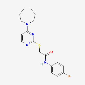 2-(azepan-1-ylcarbonyl)-N-(4-cyanophenyl)-3-oxo-3,4-dihydro-2H-1,4-benzothiazine-6-sulfonamide