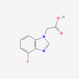 molecular formula C9H7FN2O2 B2790257 2-(4-Fluoro-1H-benzo[d]imidazol-1-yl)acetic acid CAS No. 1785241-60-2