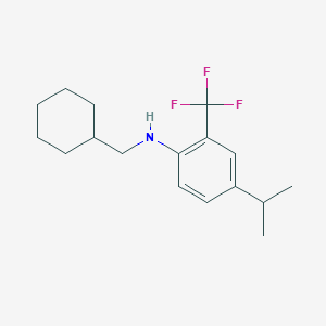 N-(Cyclohexylmethyl)-4-propan-2-yl-2-(trifluoromethyl)aniline