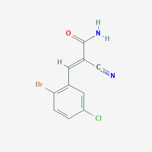 (E)-3-(2-Bromo-5-chlorophenyl)-2-cyanoprop-2-enamide