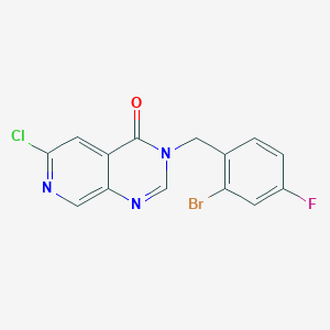 3-[(2-bromo-4-fluorophenyl)methyl]-6-chloro-3H,4H-pyrido[3,4-d]pyrimidin-4-one