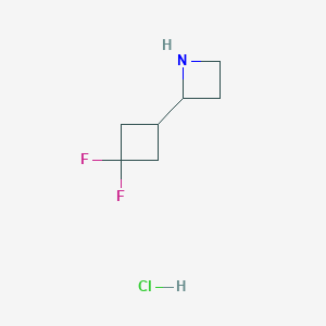 2-(3,3-Difluorocyclobutyl)azetidine;hydrochloride