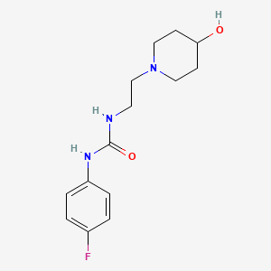 1-(4-Fluorophenyl)-3-[2-(4-hydroxypiperidin-1-yl)ethyl]urea