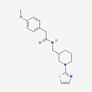 2-(4-methoxyphenyl)-N-((1-(thiazol-2-yl)piperidin-3-yl)methyl)acetamide
