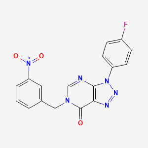 3-(4-fluorophenyl)-6-(3-nitrobenzyl)-3H-[1,2,3]triazolo[4,5-d]pyrimidin-7(6H)-one