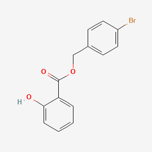 molecular formula C14H11BrO3 B2790351 (4-Bromophenyl)methyl 2-hydroxybenzoate CAS No. 730247-51-5