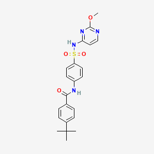 4-(tert-butyl)-N-(4-(N-(2-methoxypyrimidin-4-yl)sulfamoyl)phenyl)benzamide