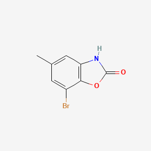 molecular formula C8H6BrNO2 B2790356 7-Bromo-5-methyl-2,3-dihydro-1,3-benzoxazol-2-one CAS No. 855273-64-2