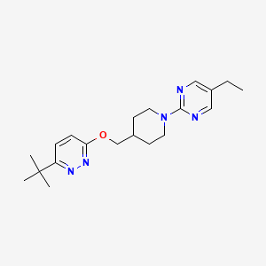 2-[4-[(6-Tert-butylpyridazin-3-yl)oxymethyl]piperidin-1-yl]-5-ethylpyrimidine