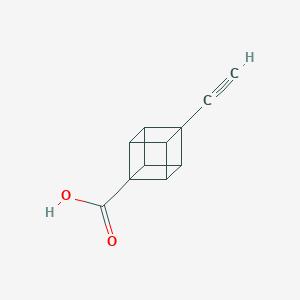 molecular formula C11H8O2 B2790377 4-Ethynylcubane-1-carboxylic acid CAS No. 2169631-31-4