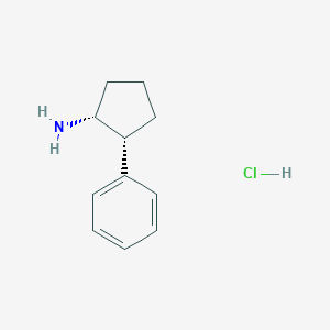 molecular formula C11H16ClN B2790385 cis-2-Phenylcyclopentylamine hydrochloride CAS No. 102778-41-6; 39546-06-0