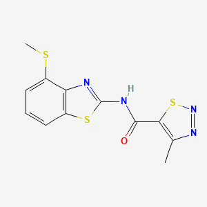 4-methyl-N-(4-(methylthio)benzo[d]thiazol-2-yl)-1,2,3-thiadiazole-5-carboxamide