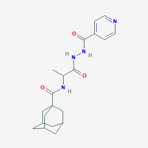 2-(adamantanylcarbonylamino)-N-(4-pyridylcarbonylamino)propanamide