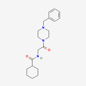 molecular formula C20H29N3O2 B2790401 N-(2-(4-benzylpiperazin-1-yl)-2-oxoethyl)cyclohexanecarboxamide CAS No. 433262-34-1