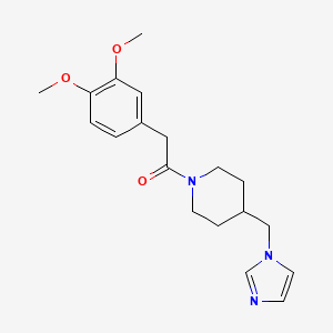 1-(4-((1H-imidazol-1-yl)methyl)piperidin-1-yl)-2-(3,4-dimethoxyphenyl)ethanone