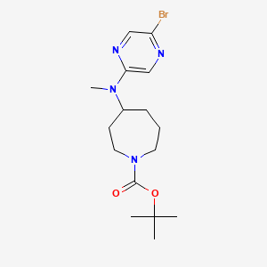 molecular formula C16H25BrN4O2 B2790407 Tert-butyl 4-[(5-bromopyrazin-2-yl)-methylamino]azepane-1-carboxylate CAS No. 2402831-27-8
