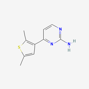 molecular formula C10H11N3S B2790423 4-(2,5-Dimethylthiophen-3-yl)pyrimidin-2-amine CAS No. 364334-90-7